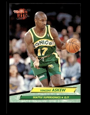1992 Ultra Vincent Askew #360 Seattle SuperSonics  Near mint or better - Image 1 of 2