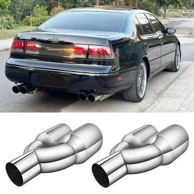 Dual 2.5" Inlet 3.5" Outlet Exhaust Tip For Lexus GS F GS200t GS300 GS350 GS430 - Image 1 of 4