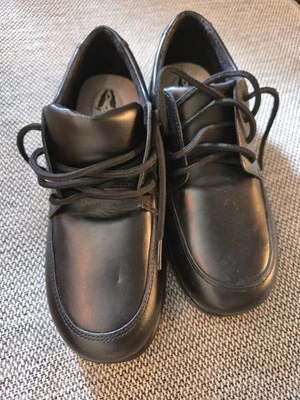 Black Hush Puppies Big Boy Dress Shoes or uniform school - Image 1 of 4