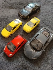 Lot 5 Welly Voitures Miniatures - Peugeot 406 Coupé Mercedes CL600 C1 McLaren - Imagen 1 de 3