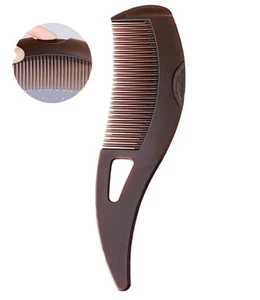 Dandruff Comb Fine Tooth Brown Scalp Detox Lice for Women, Men & - Picture 1 of 6