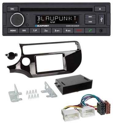 Blaupunkt USB MP3 Bluetooth DAB CD Autoradio für Kia Rio UB ab 2015 piano-schwar - Bild 1 von 4