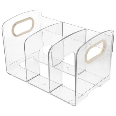  Stand Del Libro Trasparente Rack Di Archiviazione Della Scrivania - Immagine 1 di 4