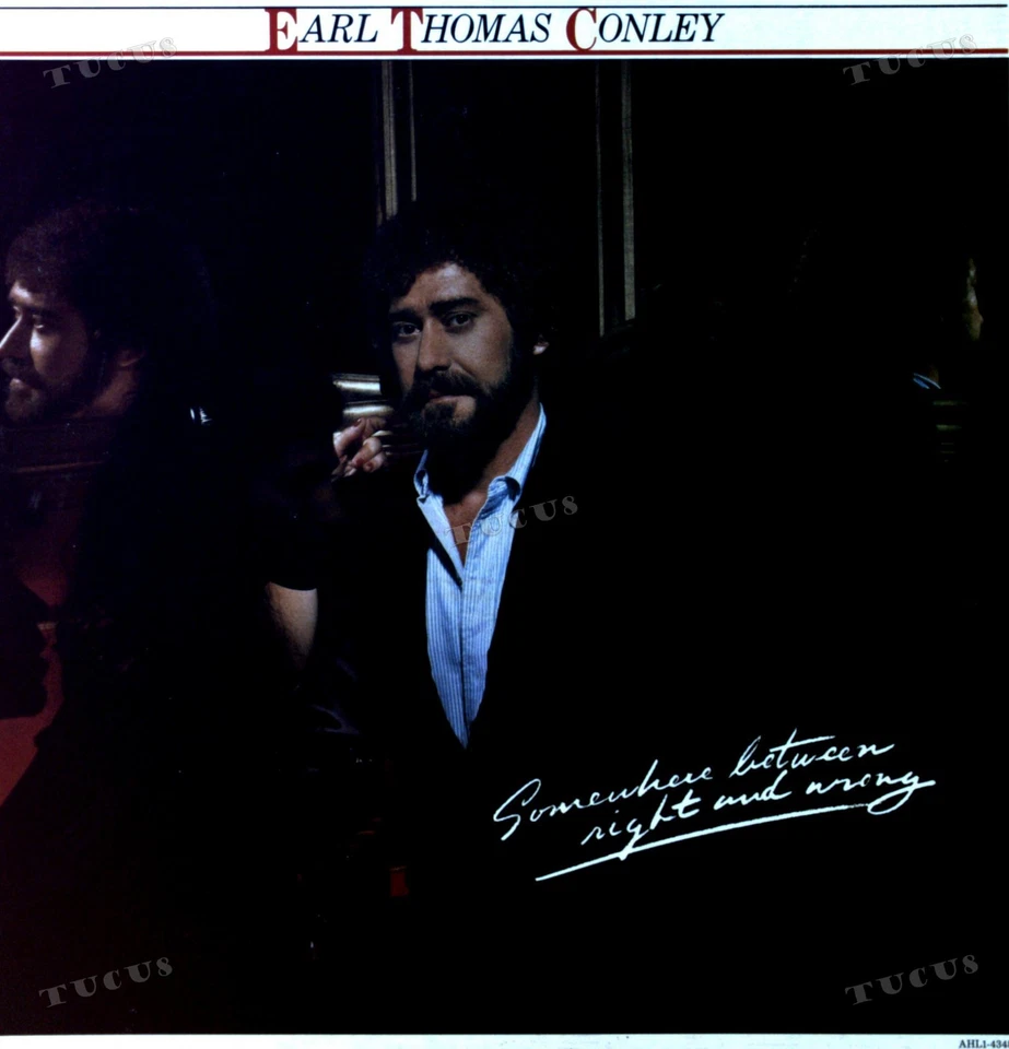Earl Thomas Conley - Somewhere Between Right And Wrong LP (VG+/VG+) '* - Image 1 of 1