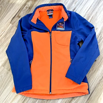 Red Bull KTM Factory Racing Men’s Motorcycle Team Jacket Size Large Orange Blue - Image 1 of 4
