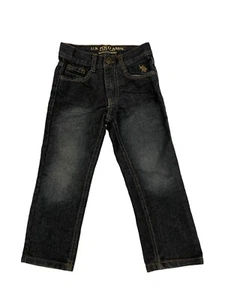 US Polo Assn Jeans Slim Straight Blue Boys Size 4 Excellent Condition  - Picture 1 of 10