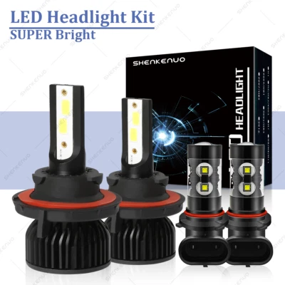 Combo bombillas antiniebla faros LED para Dodge Caliber 2007 2008 2009 4x H13 9145 Foto 1 de 4