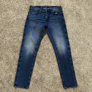 AE American Eagle Mens Jeans 31x32 AirFlex+ Athletic Skinny Distressed - EUC - Picture 1 of 7