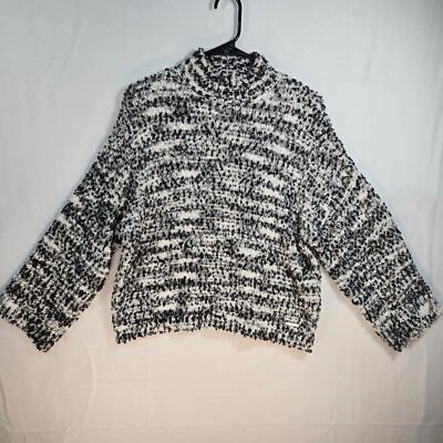 Suéter Marc New York Mujer Pequeño Negro Blanco Marl Confeti Tejido Cuello Simulado Foto 1 de 4