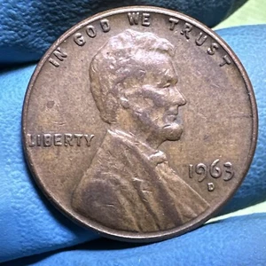 1963 d Lincoln Cent RPM-009 Error! - Picture 1 of 8