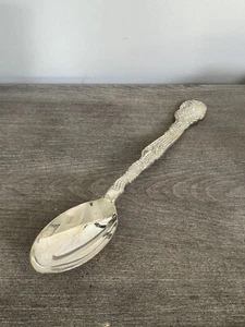 "CUCHARA PARA SERVIR PAVO CHAPADA EN PLATA DE 13"" INTERNATIONAL SILVER CO." - Imagen 1 de 3