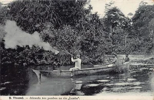 São Tomé & Príncipe - Shooting pigeons on the Lemba river - Publ. Mendes, Lopes - Picture 1 of 2