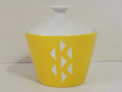 Azúcarero amarillo MCM vintage con tapa - estilo Jonas Roberts Foto 1 de 4