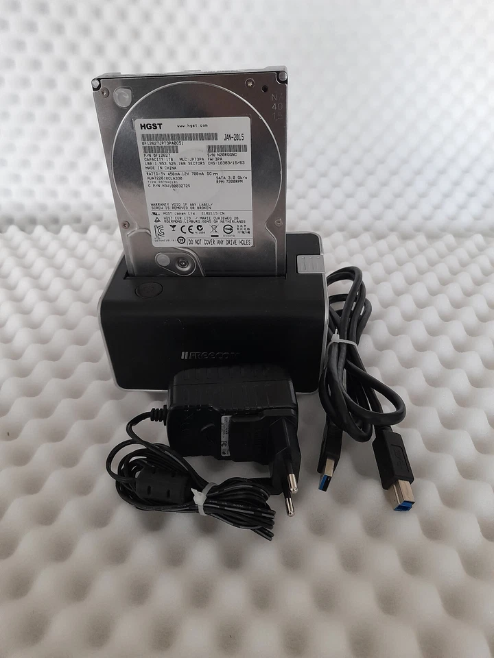 mobile HDD/SSD Speicher- u. Kopierstation SATA 3,5"/2,5" USB 3.0 - Bild 1 von 1