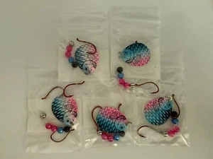 5 Spinner Crawler Harness Size 4 Colorado Blades 2 Hook Rainbow Scalefish - Picture 1 of 1