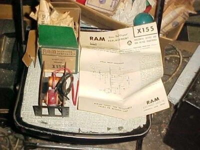 ANTIGUO TV FLYBACK TRANSFORMADOR RAM# 155 APTO PARA AEROLÍNEA, CORONADO, FIRESTONE, WELLS GAR Foto 1 de 4