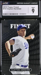 2013 Topps Finest 10 Clayton Kershaw Mint Graded 9 CGC - Picture 1 of 1