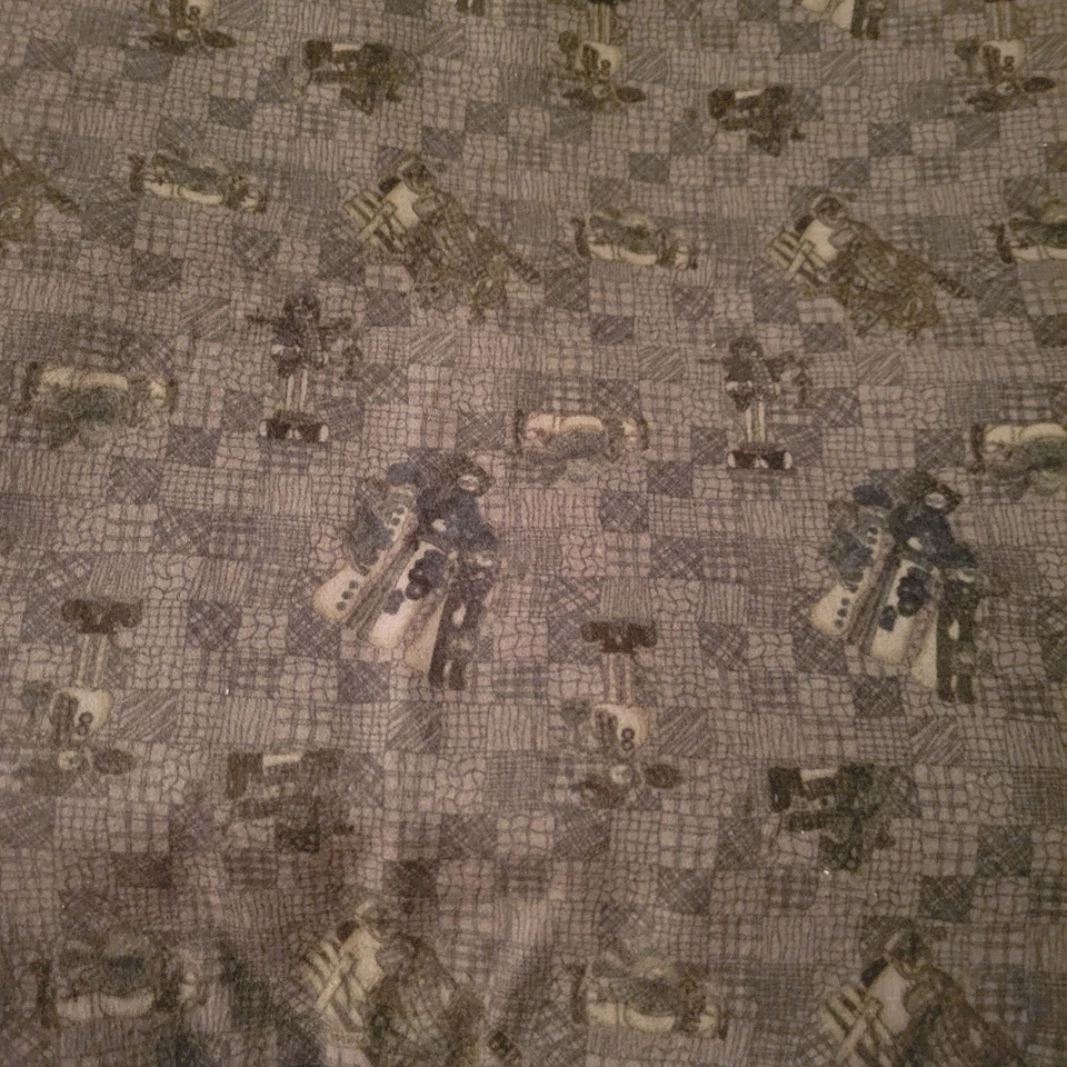 Vintage Light Weight Flannel WELCOME WINTER FRIENDS Sharon Reynolds 1 2/3 YDS - Image 1 of 4