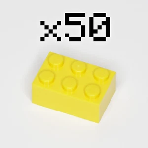 🧱 50x NEW LEGO 2x3 Yellow Bricks (ID 3002) BULK Parts 🧱 - Picture 1 of 1