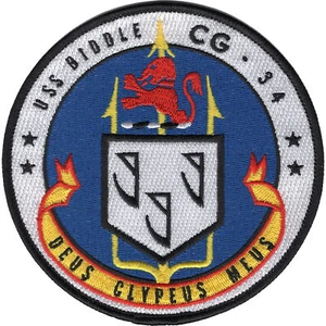 USS Biddle CG-34 Guided Missile Cruiser Patch - Bild 1 von 6