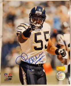 Junior Seau 8x10 Photo San Diego Chargers Autograph Signed NFL HOF RARE - Picture 1 of 2