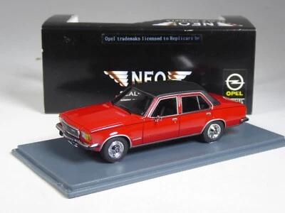 (YG-6) Neo Scale Models 43686 Opel Commodore rot/schwarz in 1:43 in OVP - Bild 1 von 3