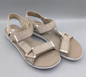 Clarks Strappy Cloudsteppers Sandals Womens US Size 9.5 Soft Cushion #15906 - Picture 1 of 8