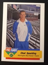 1994 Fleer ProCards Carolina League All-Stars Game Chad Spaulding #CAR23 Trainer