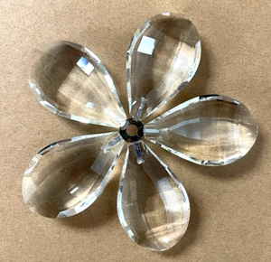 3 PCS  FLOWER GLASS CRYSTAL Chandeliers, handmade, handicraft accessories - Picture 1 of 3