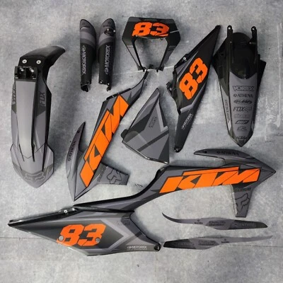 Plásticos + Gráficos KTM 2020 2021 2022 2023 XC-W XCF-W EXC EXC-F Calcomanías Pegatinas Foto 1 de 4