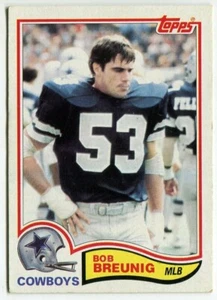 1982 Topps #308 Bob Breunig Dallas Cowboys - Bild 1 von 2