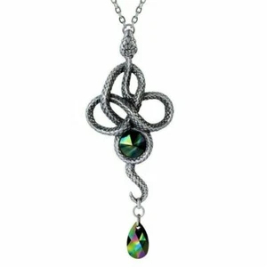 Alchemy Gothic Tercia Serpent Pewter Snake Pendant Necklace • Local Stock • G... - Picture 1 of 3