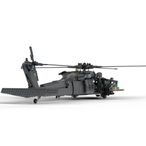 MOC-96093 Iconic Helicopter: Uh-60l DAP Combat Version Building Toys 1547 Pieces - Picture 1 of 6