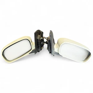 02-05 Honda Civic Type R EP3 OEM White Side Mirrors Power Folded JDM K20A - Picture 1 of 7