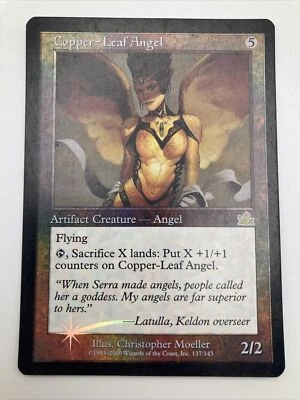 Magic MTG Copper-Leaf Angel - Prophecy - FOIL - LP w/ Sleeve - Image 1 of 4