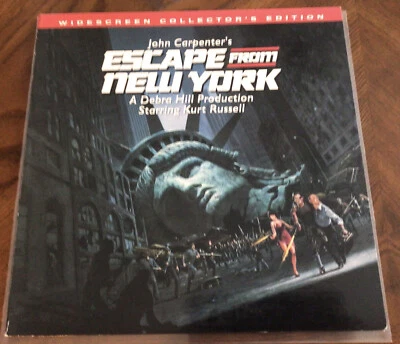 ESCAPE FROM NEW YORK KURT RUSSELL WIDESCREEN COLLECTOR’S EDITION LASERDISC Foto 1 de 4