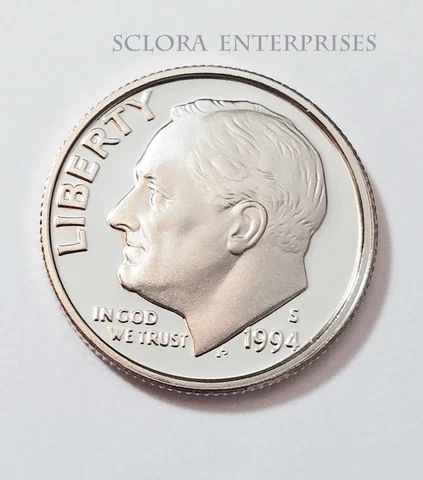 1994 S ROOSEVELT *90% SILVER PROOF* DIME **FREE SHIPPING** Cover