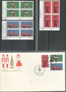CANADA 1979 TOYS Sc # 839-41, 3 P/B'S & SINGOLI MNH & 4 FDC'S SPEDIZIONE GRATUITA USA - Foto 1 di 3