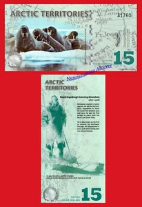 ARTICO ARCTIC TERRITORIES 15 Dollars dolares 2011 SC / UNC - Bild 1 von 1