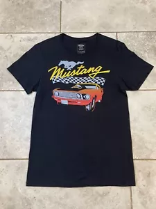 Ford Mustang Officially Licensed Retro Graphic T-Shirt - Men's Size S Black - Picture 1 of 6