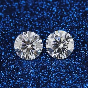 Certified Faceted VVS2 Round Cut Natural D Color Lab Grown Daimond 5 Cts Loose - Picture 1 of 6