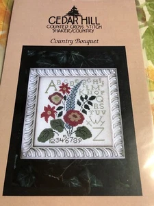 Cedar Hill Kreuzstichkarte "Country Bouquet" - Bild 1 von 1