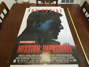 1996 Original Mission: Impossible Movie Theater / Rental RIESIGES Promo Poster RAR - Bild 1 von 9