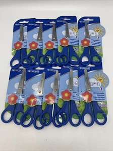 Westport Ciseaux Enfant 13cm 5” Pointe émoussée Artisanat Scolaire Lot X 10 Bleu 4+ - Photo 1/9