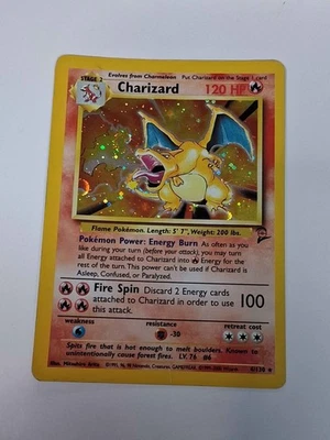 Charizard 004/130 Base Set 2 Holo – Heavily Played – Vintage WOTC Pokémon TCG - Image 1 of 4