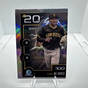 2025 Bowman Chrome - LEO DE VRIES Top 100 Prospects - Padres - Bild 1 von 2