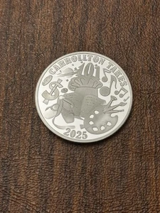 2025 Carrollton .999 Fine Silver Doubloon- Mardi Gras Krewe - Picture 1 of 2
