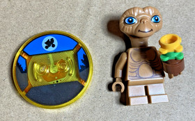 LEGO Dimensions 1.5" E.T. Flowers + Base Tag 71258 Extra Terrestrial Untested