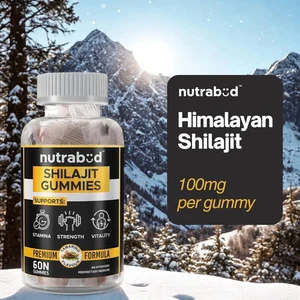 Pure Shilajit/Shilajeet Gummies 100mg For Men, Women - 60 Gummies - Picture 1 of 6