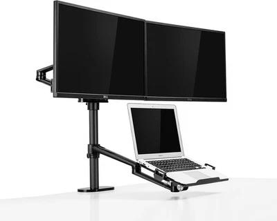 [Read Description]Thingy Club Height Adjustable 3 in 1 Laptop Monitor Stand Com- - Image 1 of 4